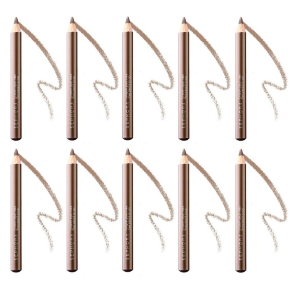 Set of 10 - NEW Sephora Eye Pencil To Go CLASSIC TAUPE Liner Liners Pencils